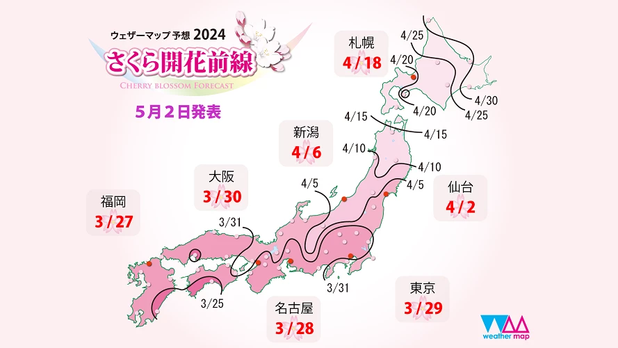 日本賞櫻預測